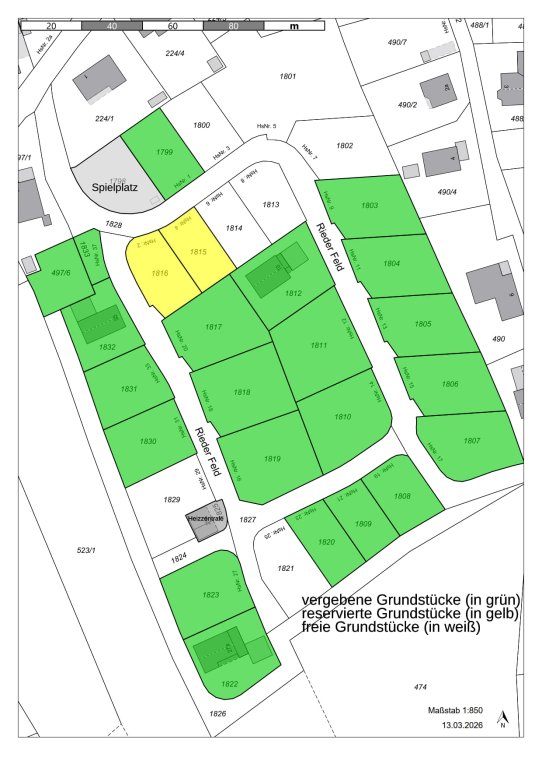 Duplikat von Vergebene Grundstücke Rieder Feld 13.03.2026